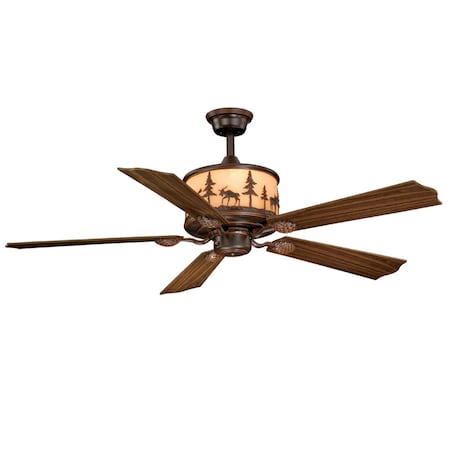 Yellowstone 56 In. Ceiling Fan - Burnished Bronze
